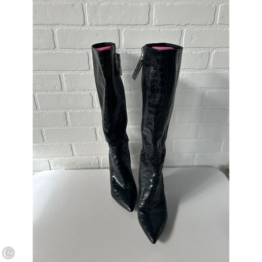 Boots Knee Heels By Nine West In Black, Size: 8.5