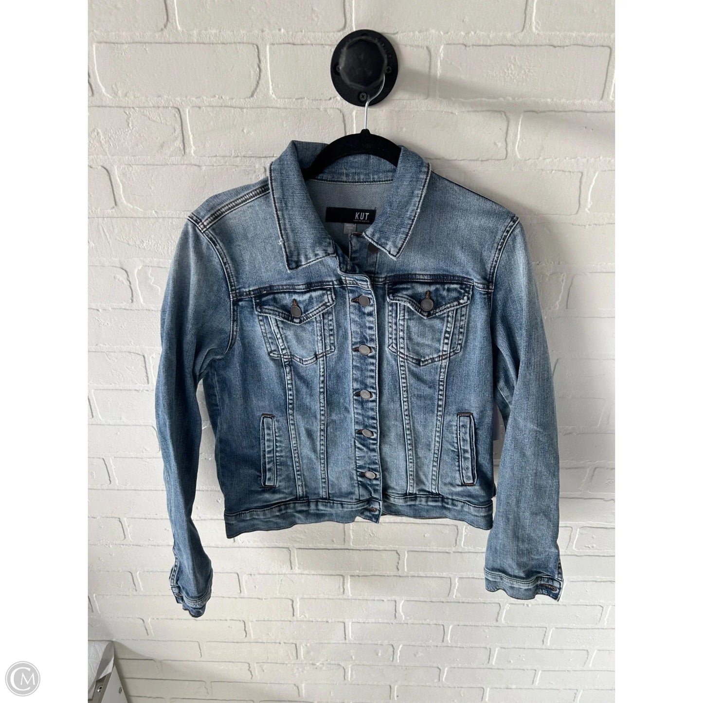 Jacket Denim By Kut In Blue Denim, Size: S