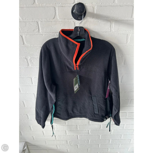 Jacket Fleece By Rei In Black & Orange, Size: S