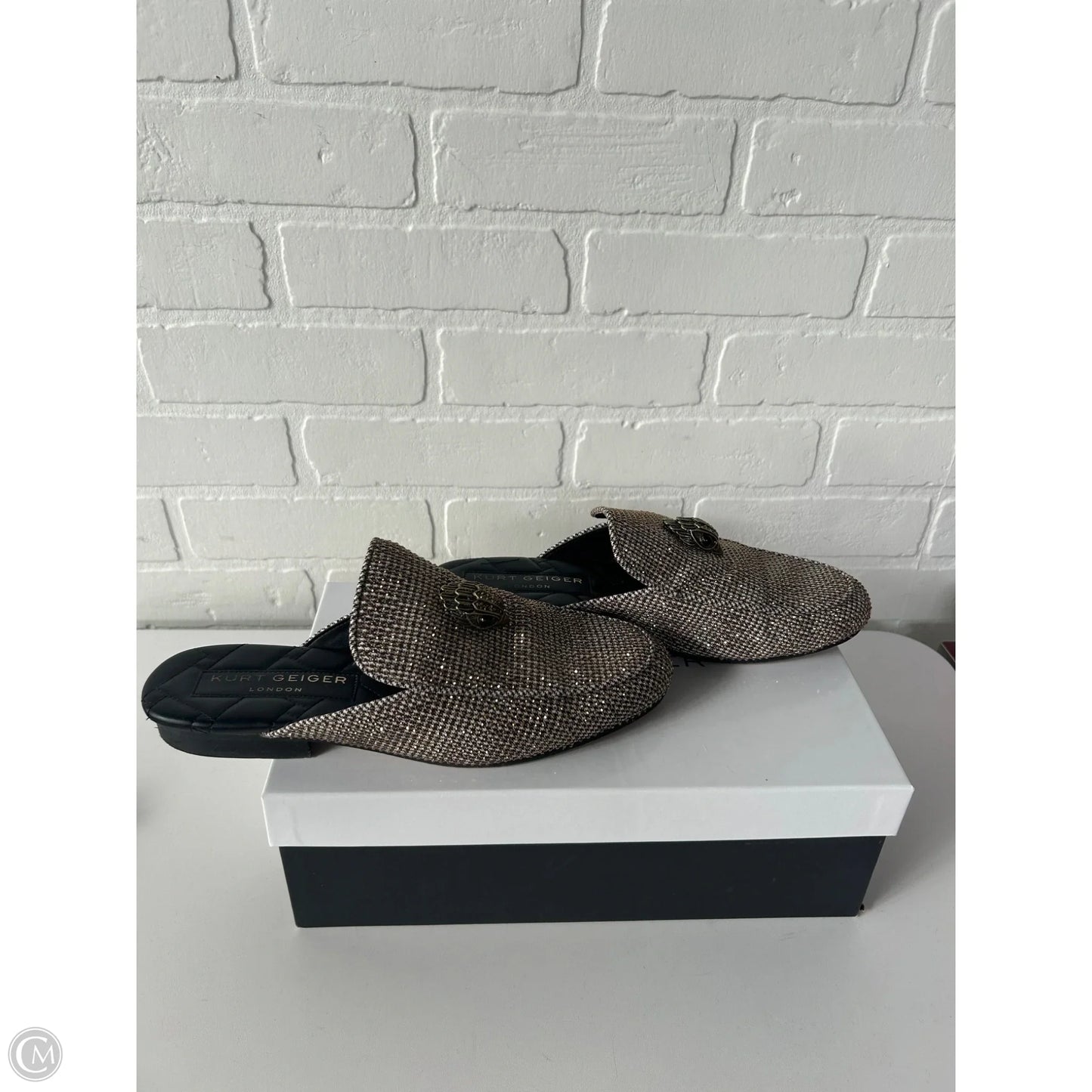 Shoes Designer By Kurt Geiger In Brown & Cream, Size: 8.5