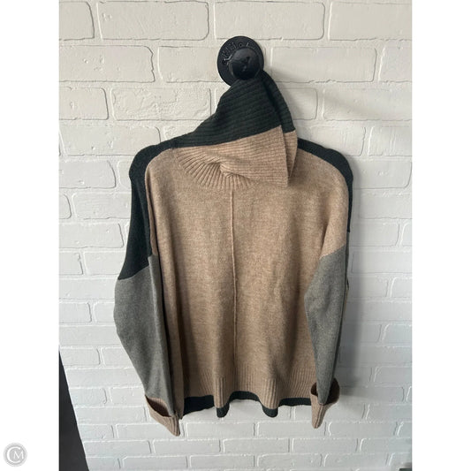 Sweater By Tribal In Green & Tan, Size: L