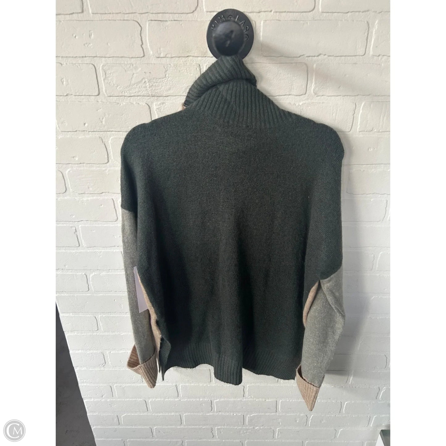 Sweater By Tribal In Green & Tan, Size: L