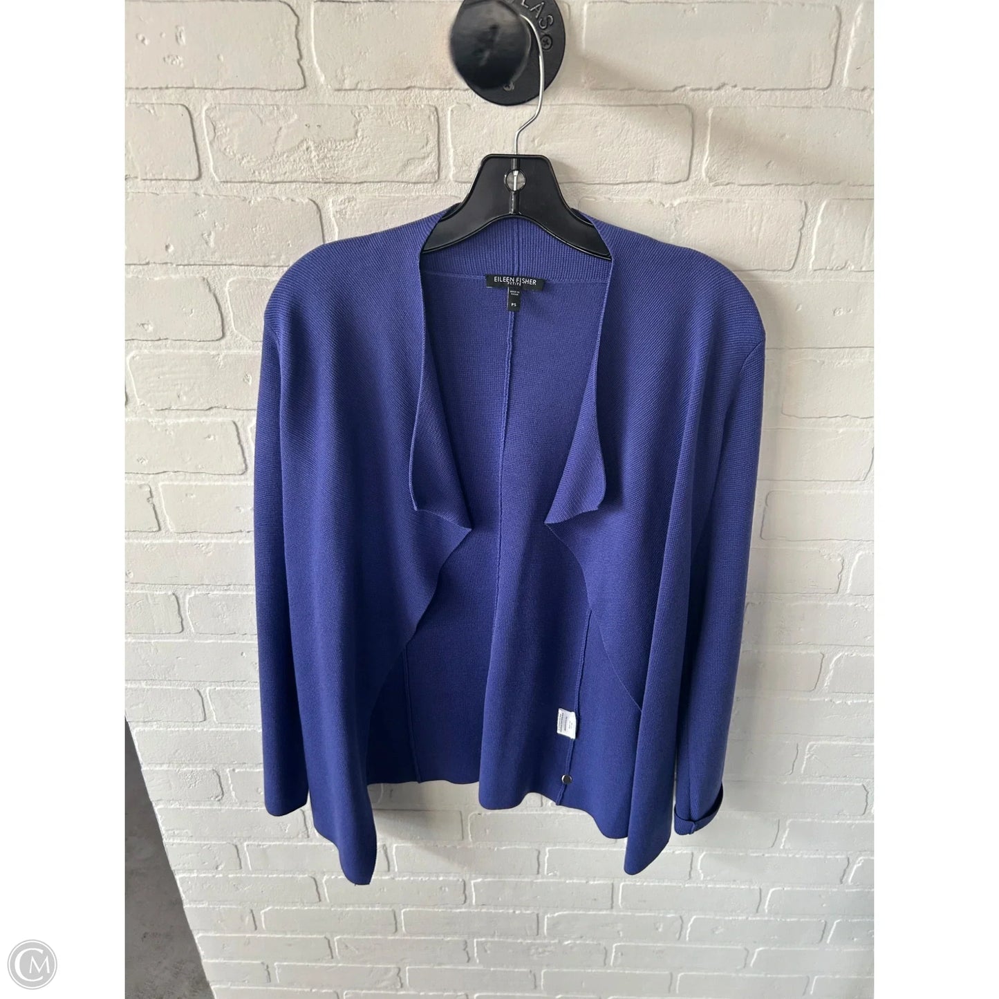 Sweater Cardigan By Eileen Fisher In Purple, Size: S