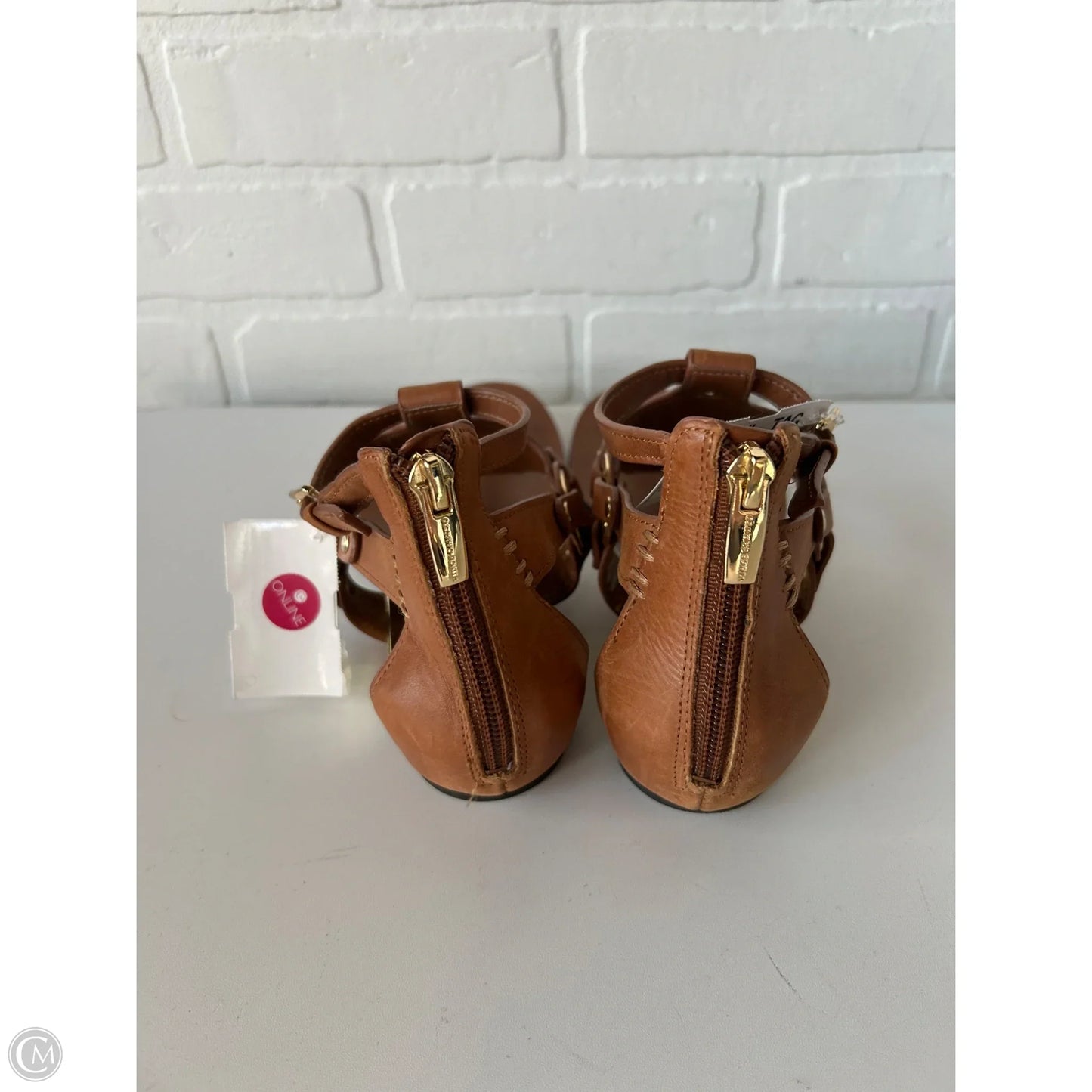 Sandals Flats By Vince Camuto In Brown, Size: 7.5