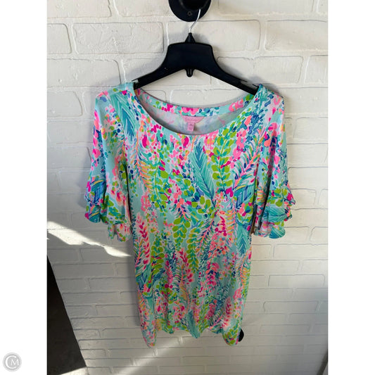 Dress Designer By Lilly Pulitzer In Blue & Pink, Size: M
