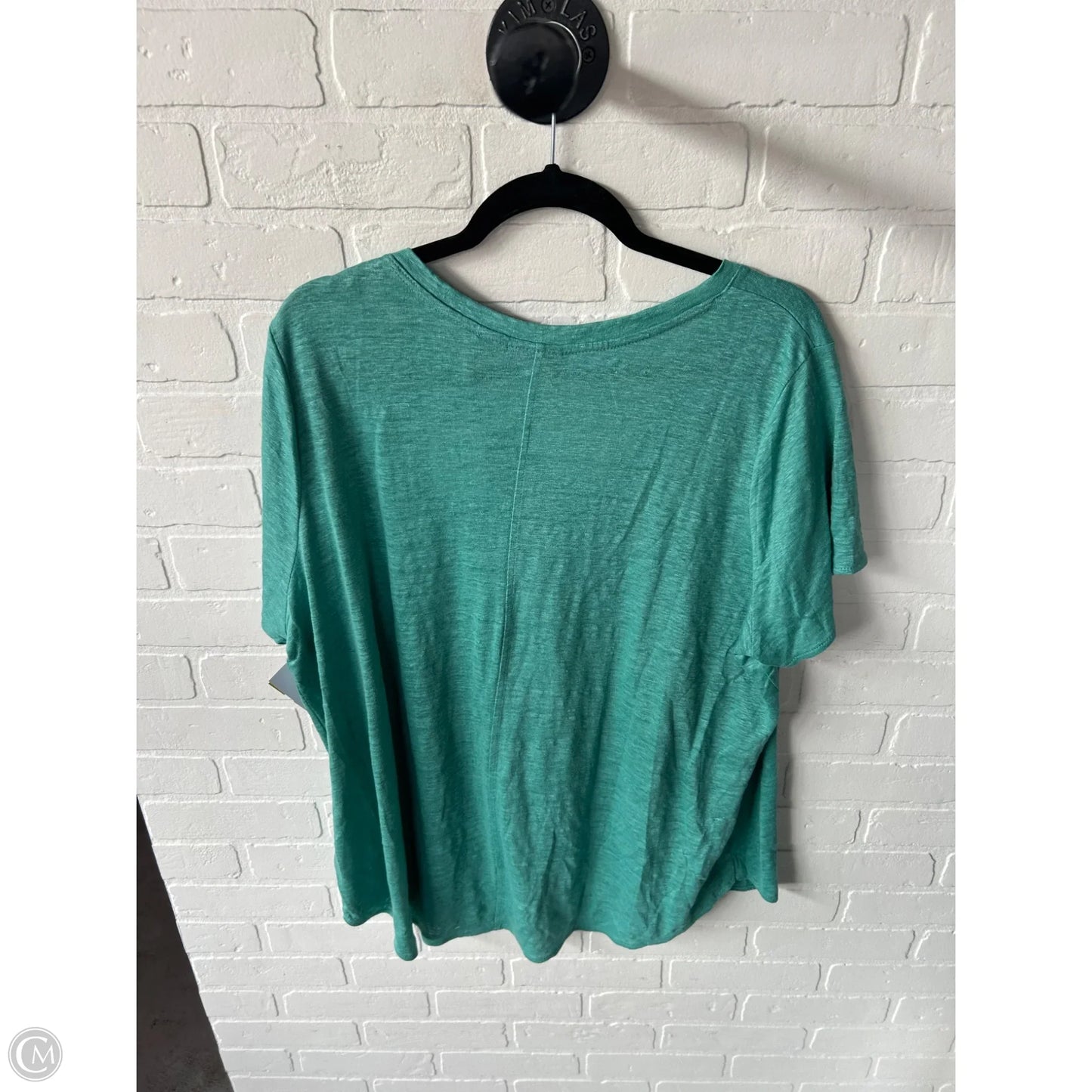 Top Short Sleeve Basic By Tahari In Green, Size: 2x