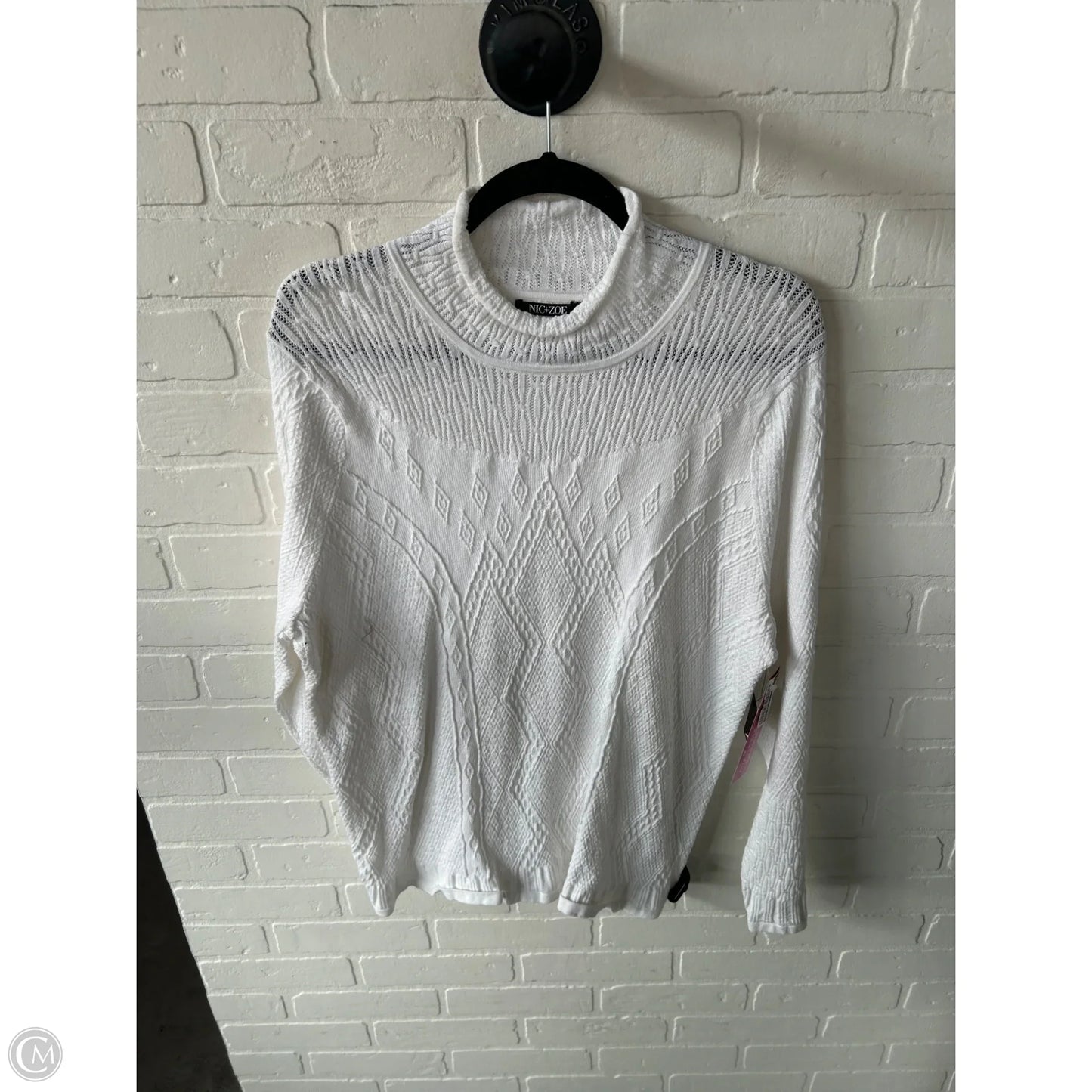 Sweater By Nic + Zoe In White, Size: Xxl