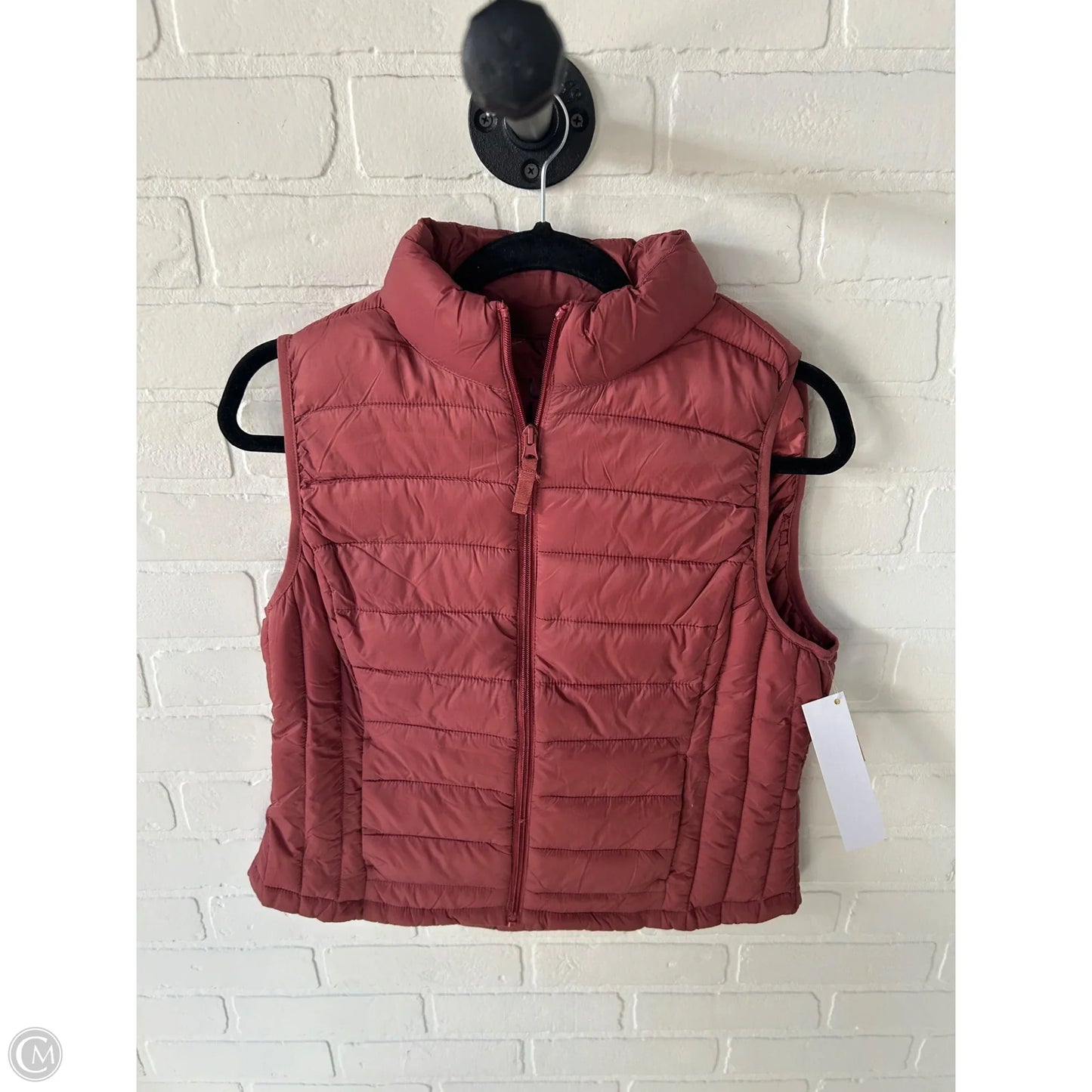 Vest Puffer & Quilted By Love Tree In Pink, Size: L