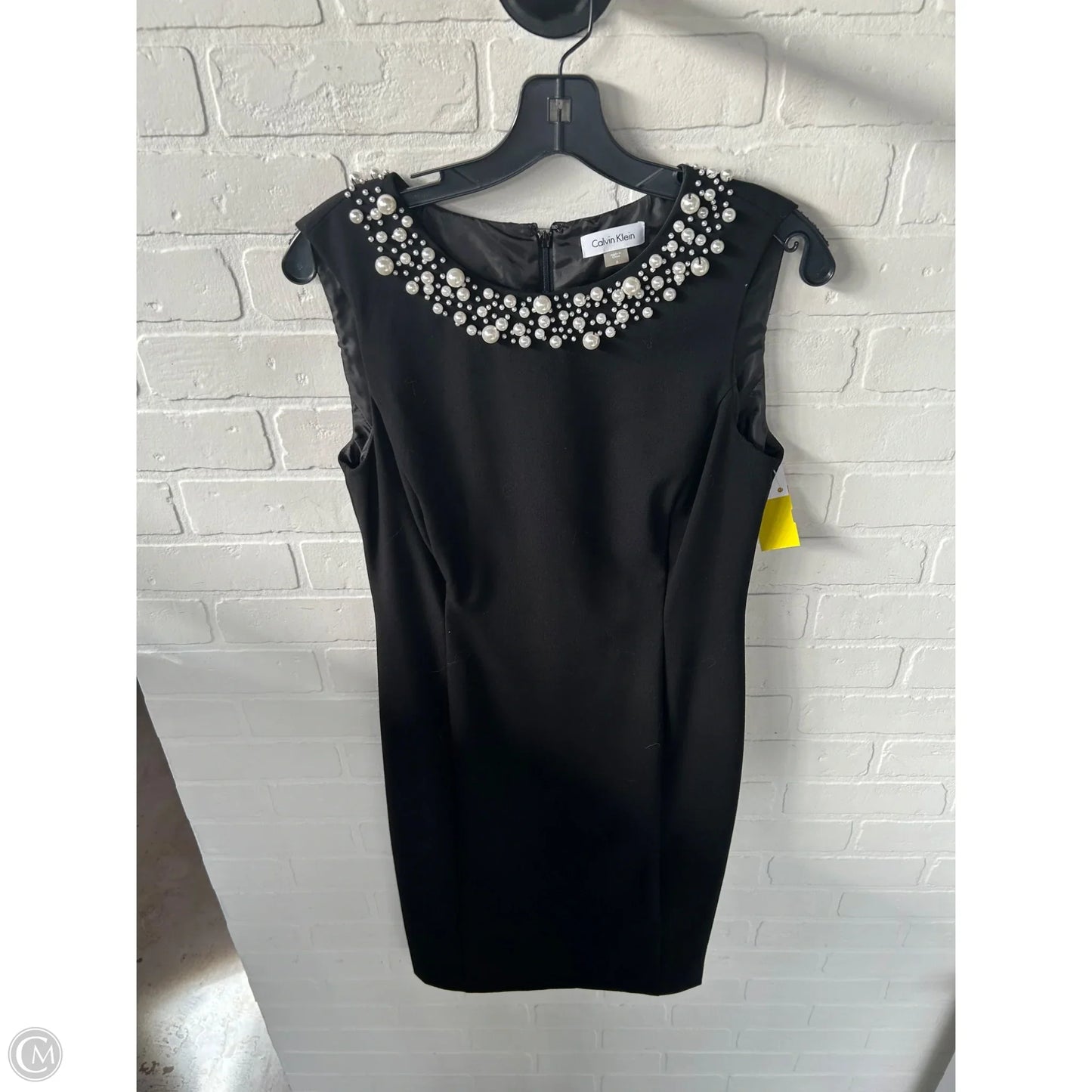 Dress Party Midi By Calvin Klein In Black, Size: S