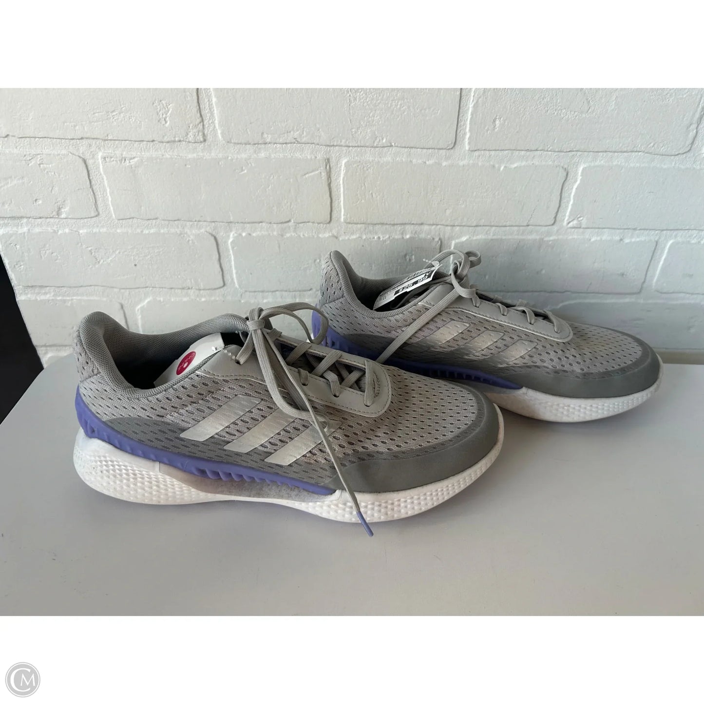 Shoes Athletic By Adidas In Grey & Purple, Size: 11