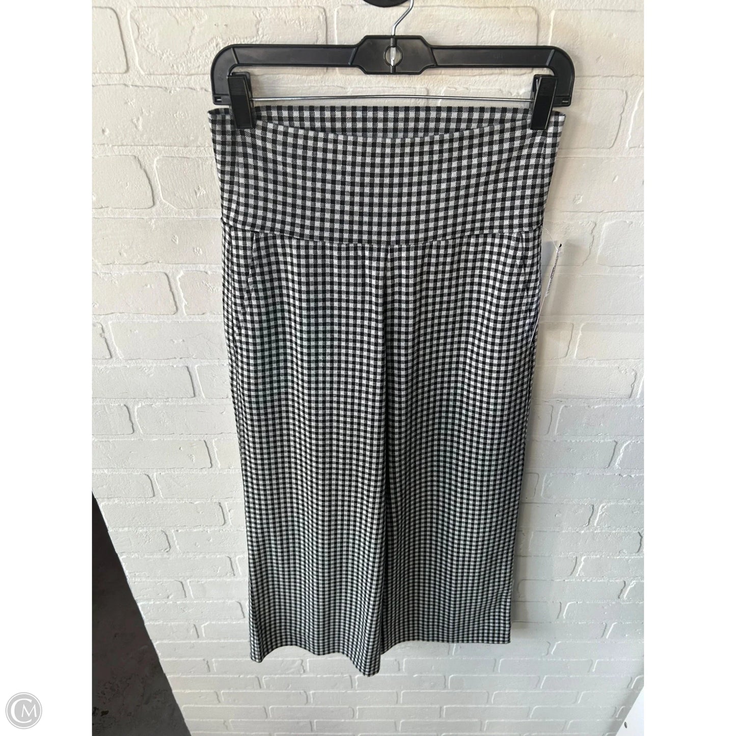 Pants Cropped By Cabi In Black & White, Size: 4