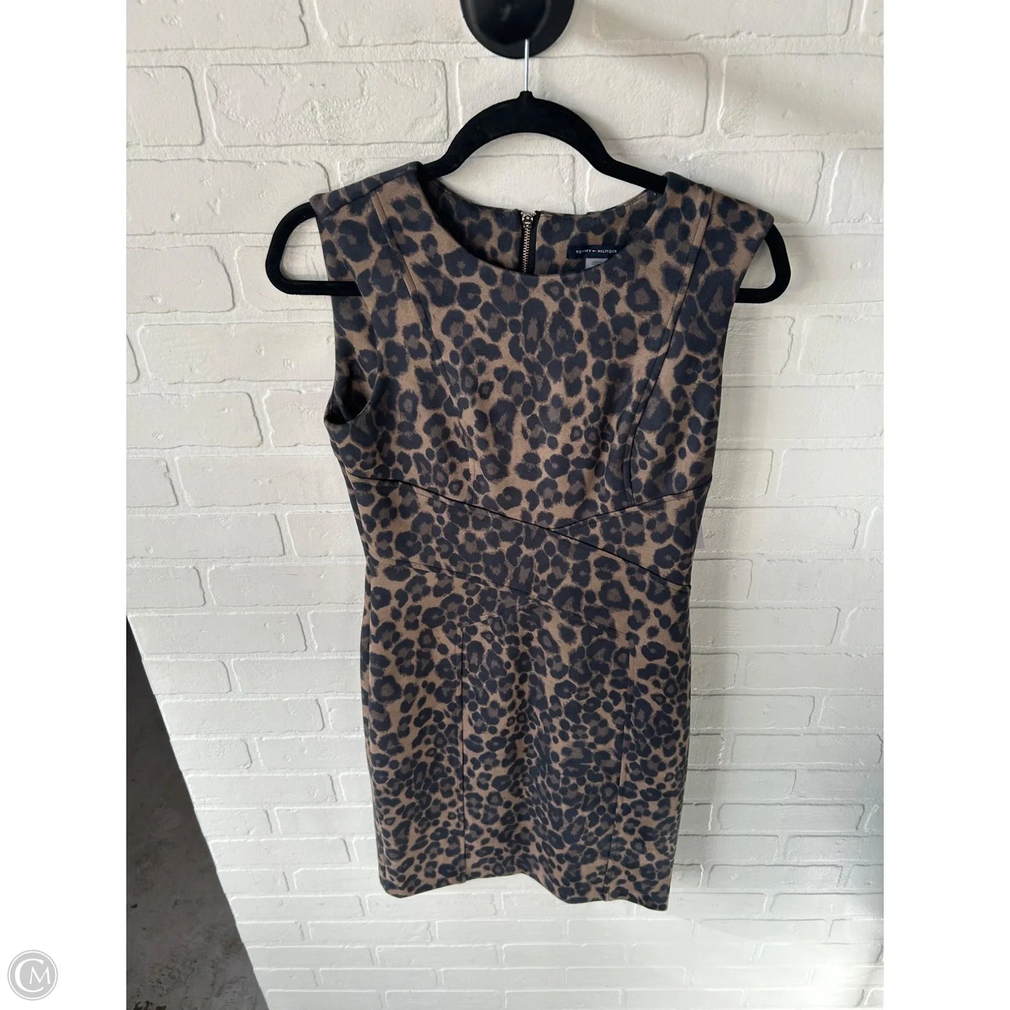 Dress Work By Tommy Hilfiger In Black & Brown, Size: S