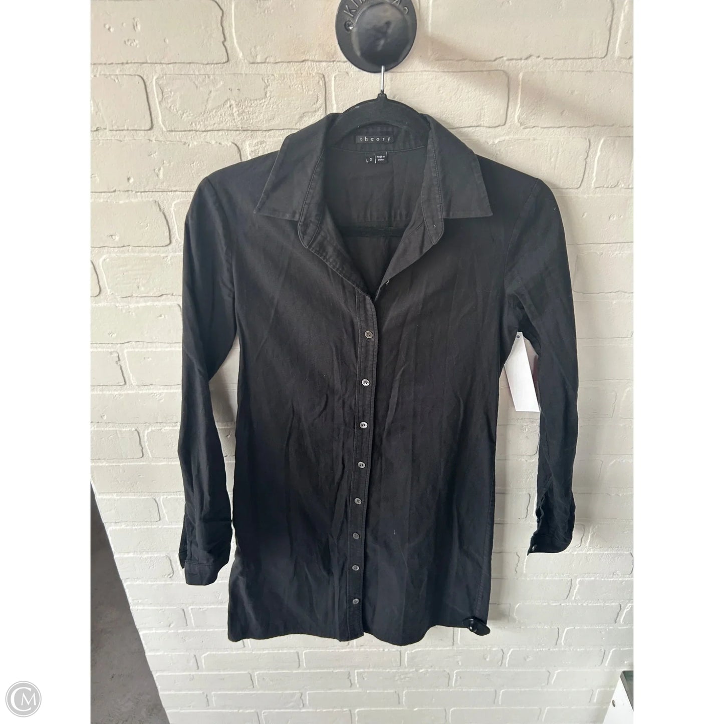 Dress Casual Short By Theory In Black, Size: Xs