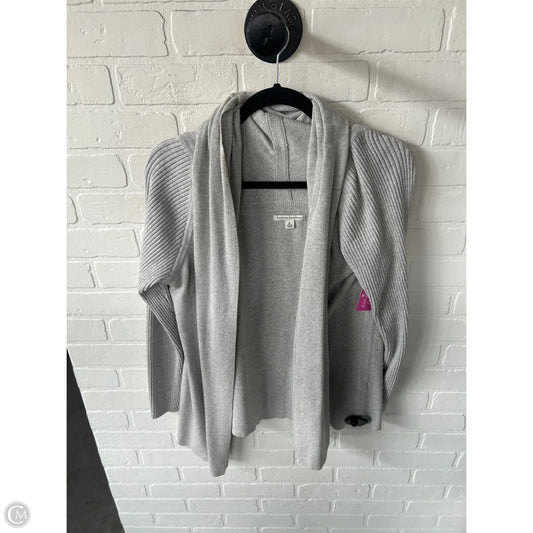 Sweater Cardigan By Banana Republic In Grey, Size: Xl