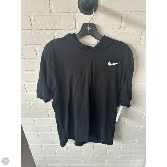 Athletic Top Short Sleeve By Nike Apparel In Black, Size: L