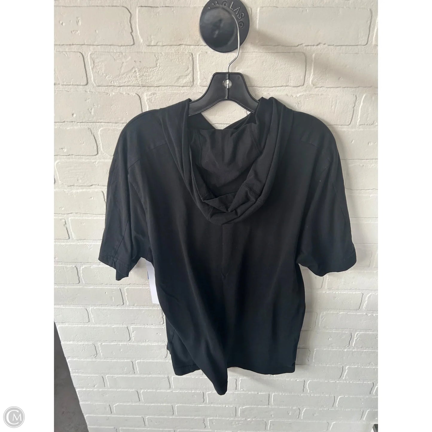 Athletic Top Short Sleeve By Nike Apparel In Black, Size: L