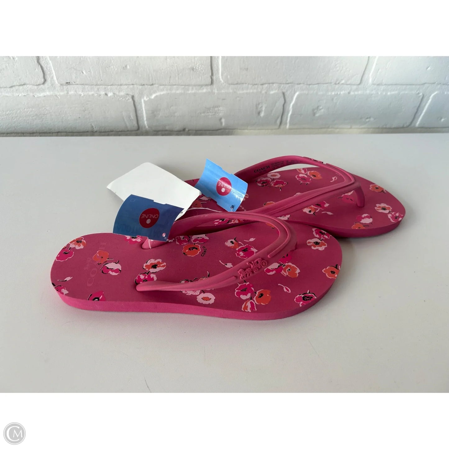 Sandals Designer By Coach In Pink, Size: 7