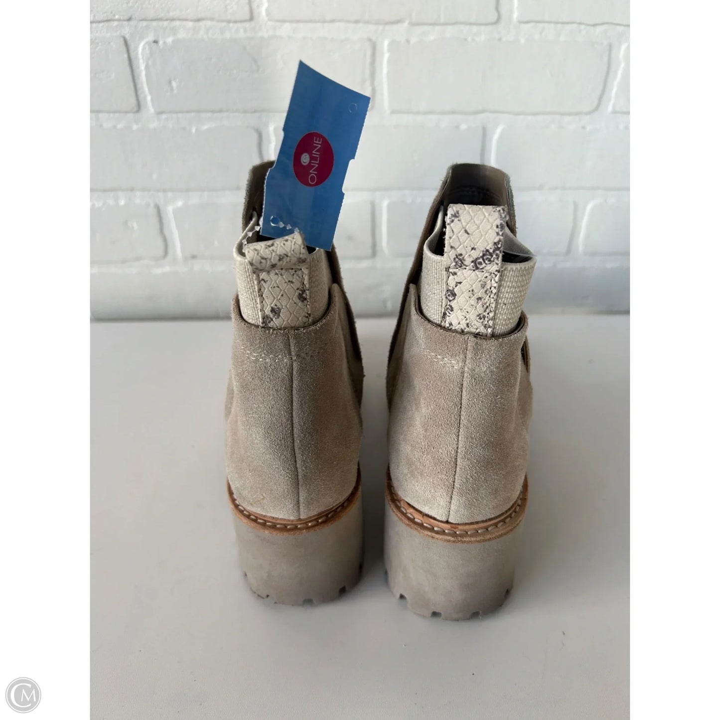 Boots Ankle Heels By Dolce Vita In Grey, Size: 8