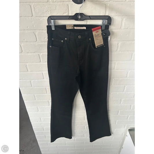Jeans Boot Cut By Levis In Black Denim, Size: 6