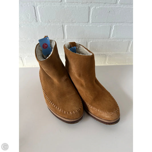 Boots Ankle Flats By Steve Madden In Brown, Size: 7