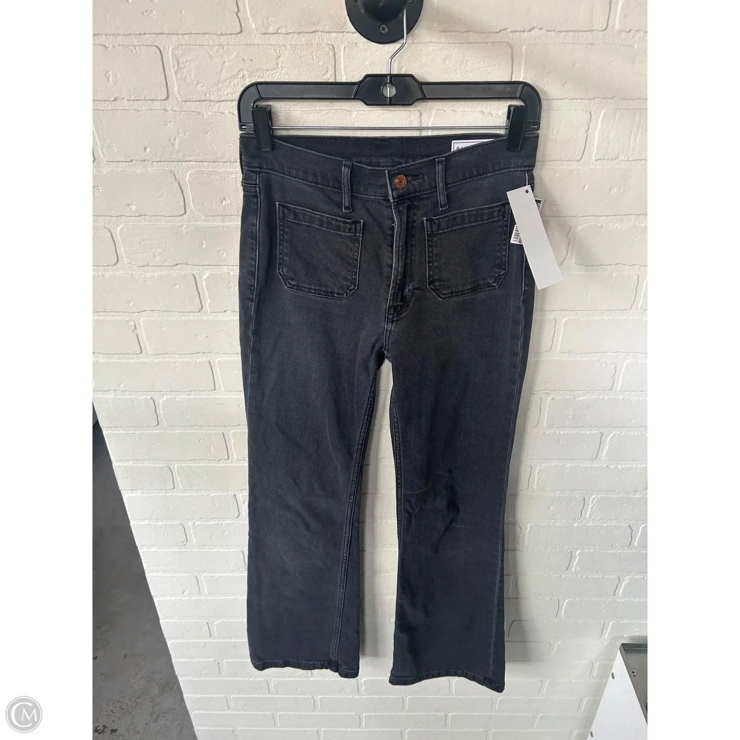 Jeans Flared By Gap In Black Denim, Size: 2