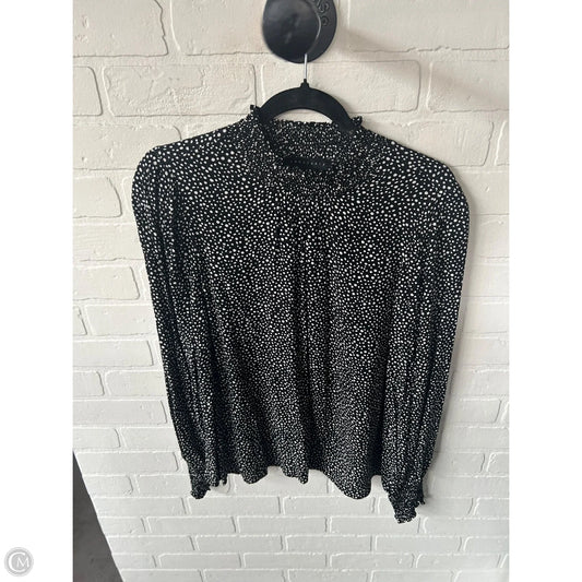 Top Long Sleeve By Sanctuary In Black & White, Size: M