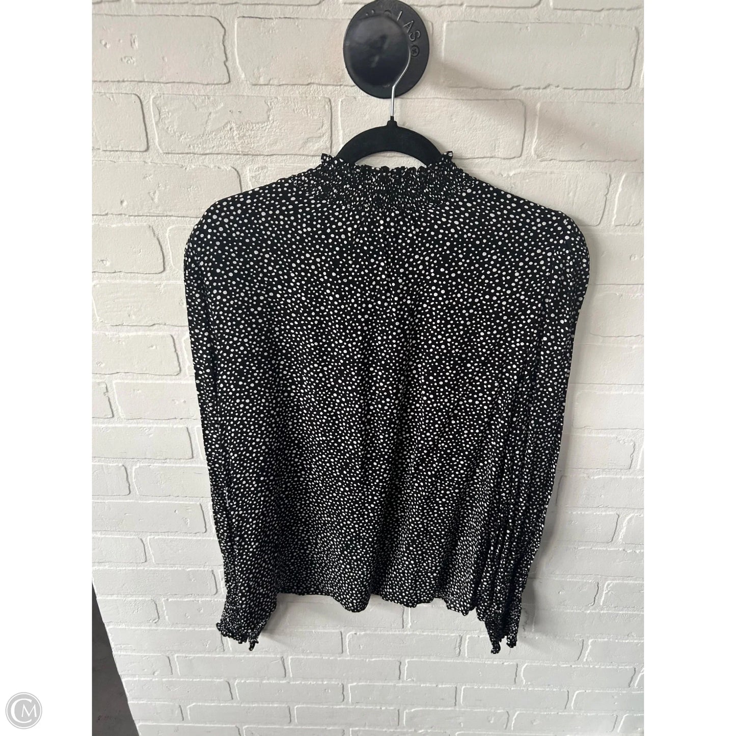 Top Long Sleeve By Sanctuary In Black & White, Size: M