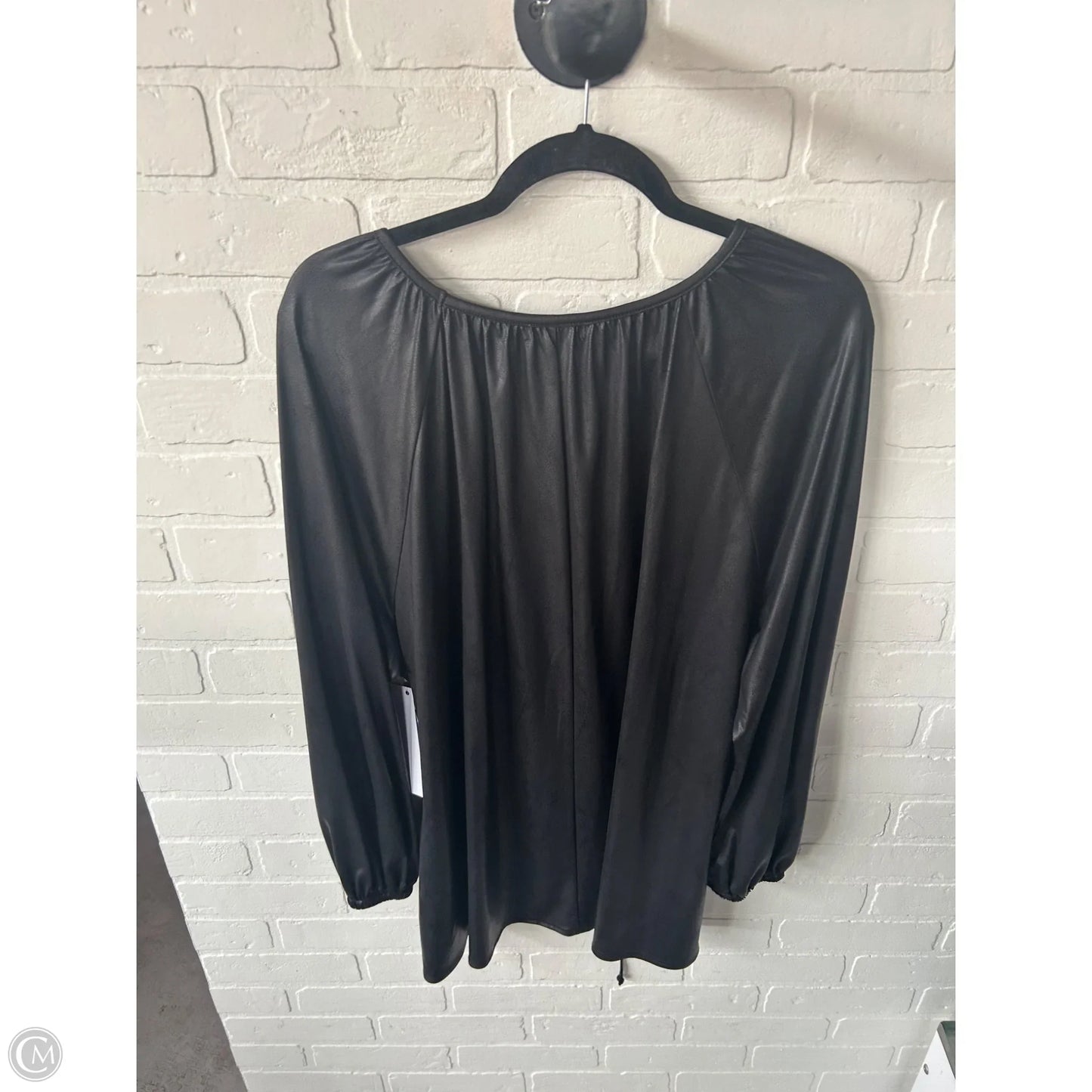 Top Long Sleeve By Halogen In Black, Size: 2x