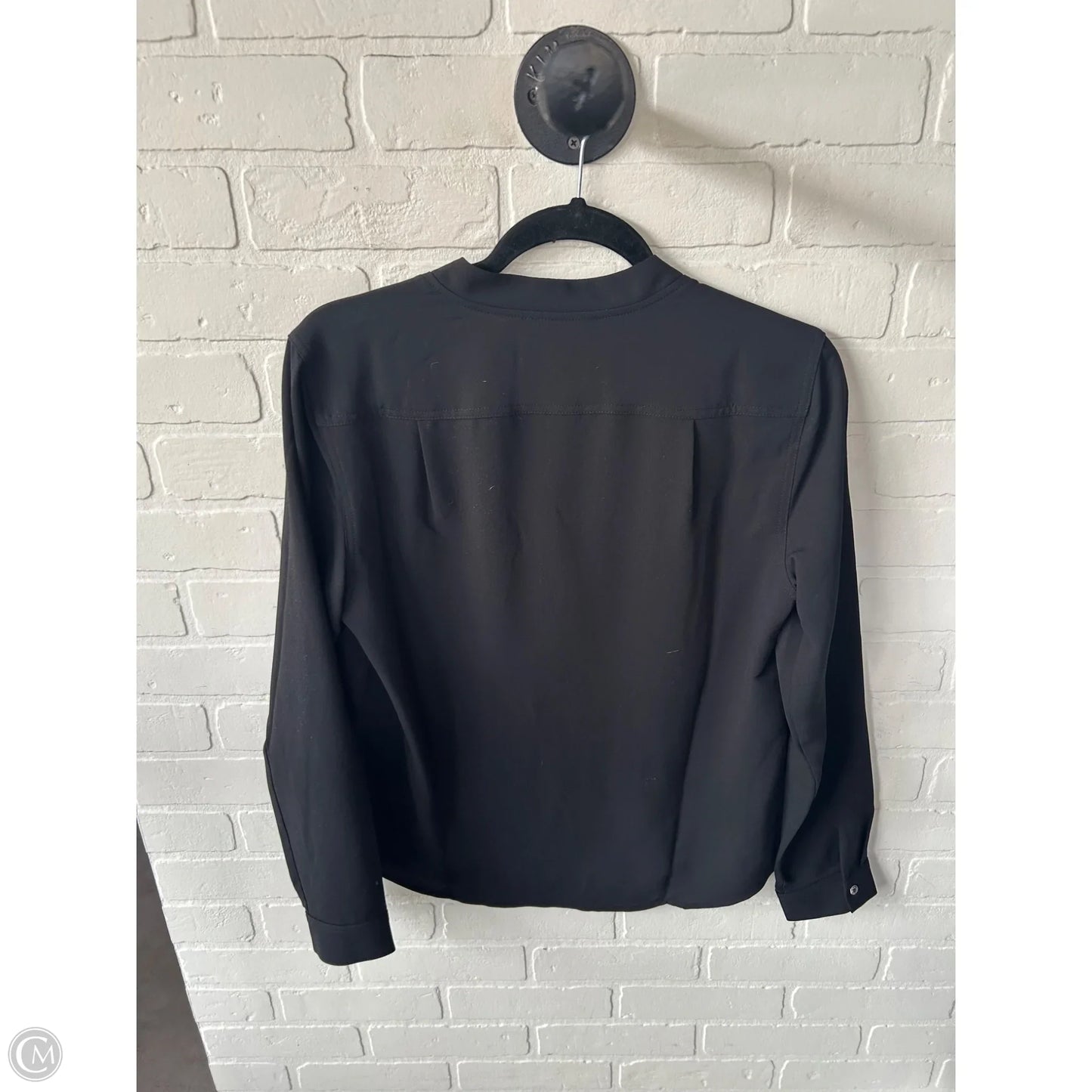 Top Long Sleeve By Nine West Apparel In Black, Size: S