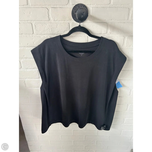 Athletic Top Short Sleeve By Athleta In Black, Size: 3x