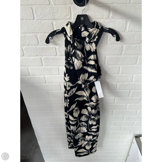 Dress Casual Midi By Rachel Roy In Black & Cream, Size: L