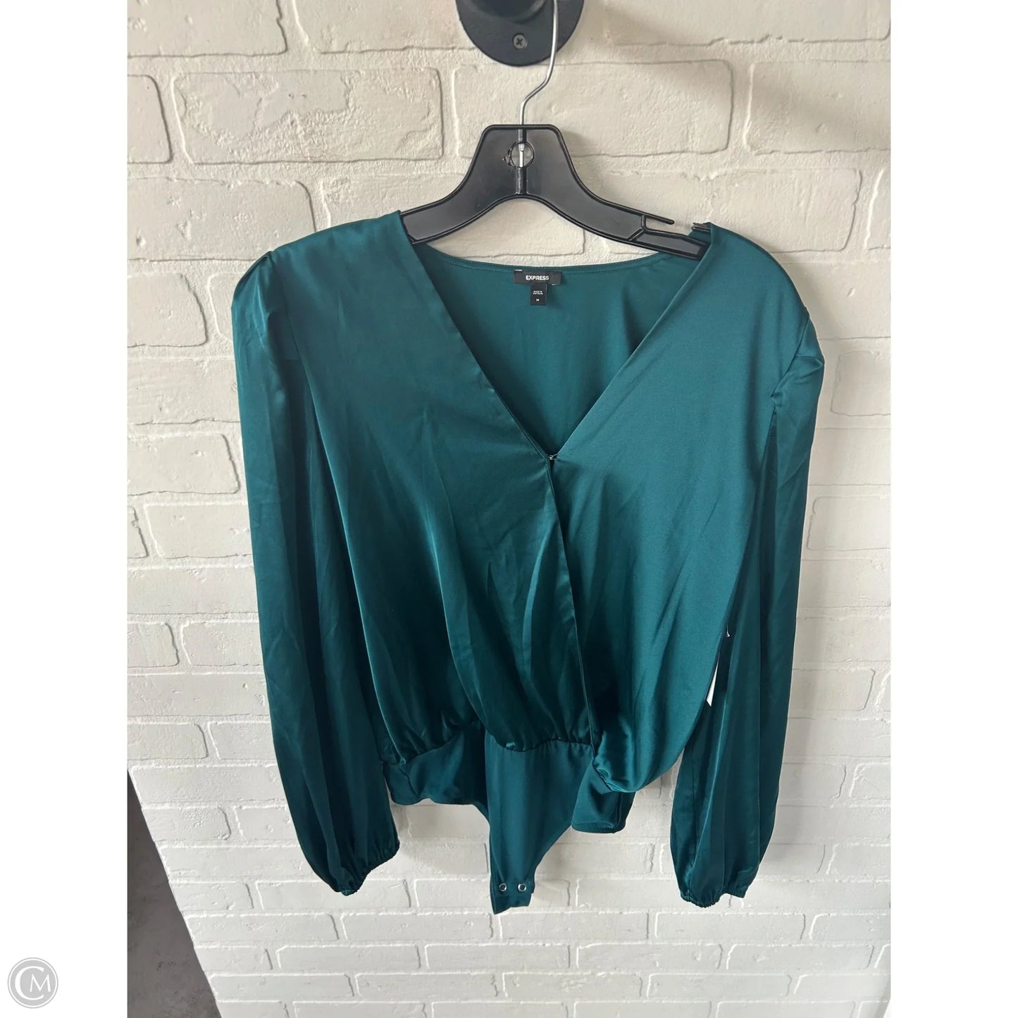 Bodysuit By Express In Teal, Size: M