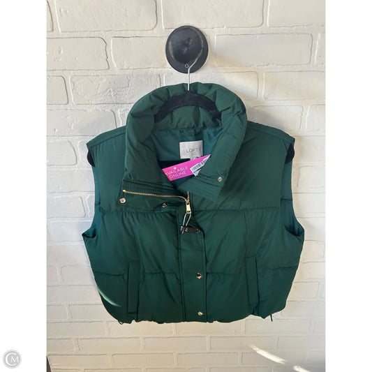 Vest Puffer & Quilted By Loft In Green, Size: M