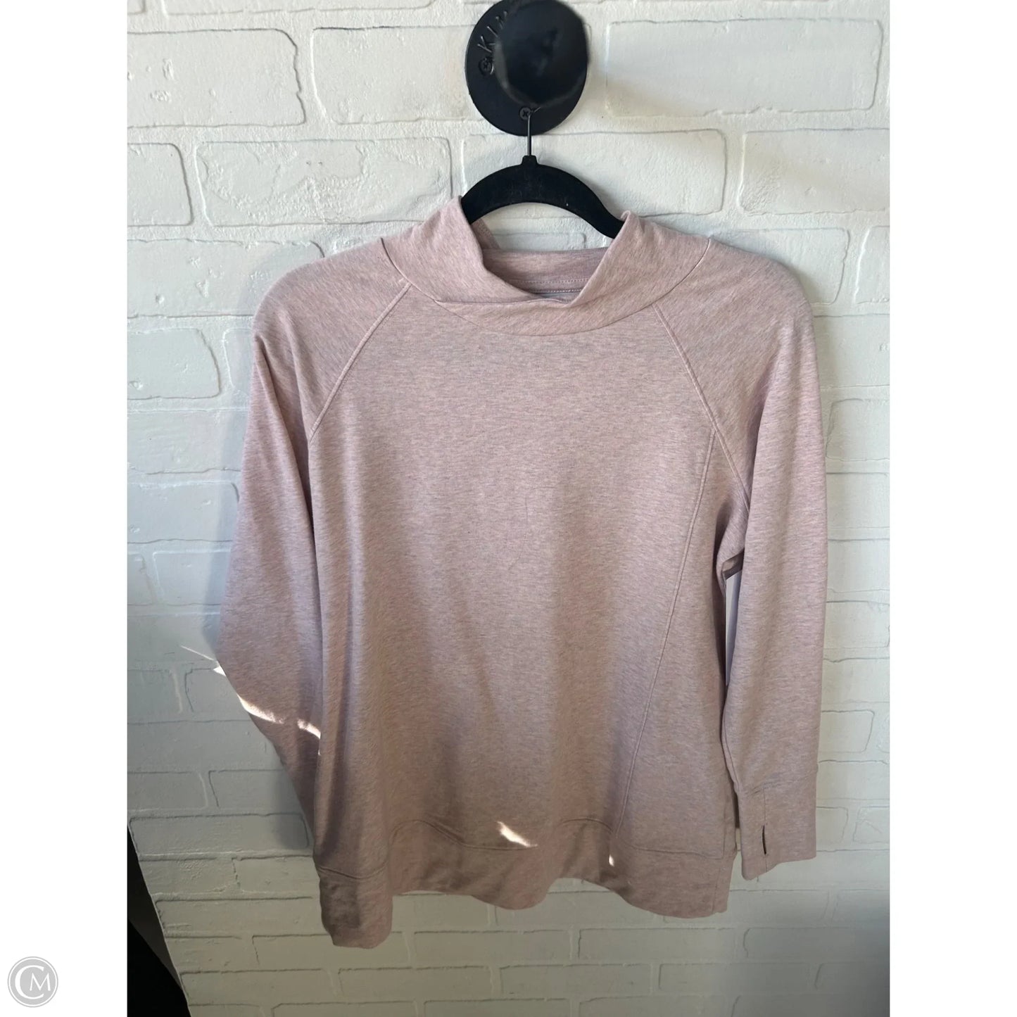 Athletic Top Long Sleeve Collar By Christopher And Banks In Pink, Size: Sp