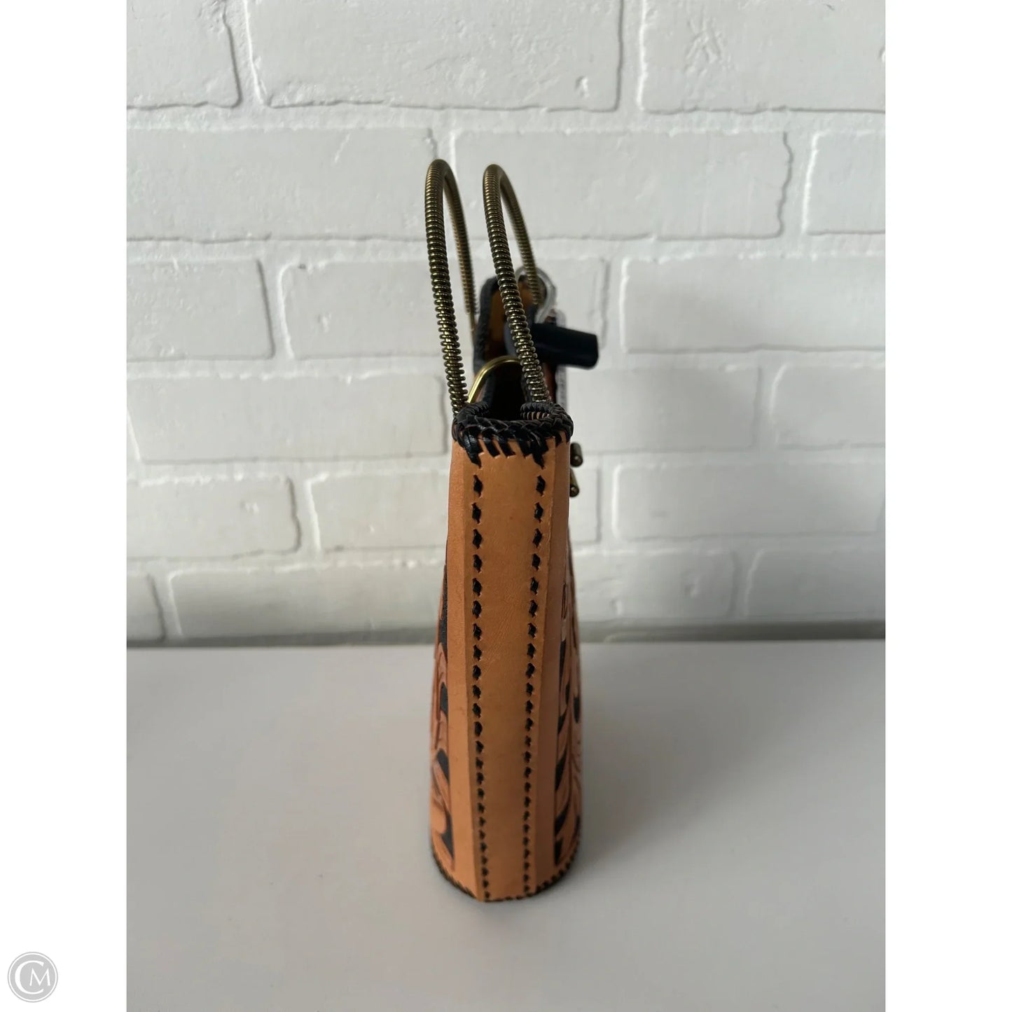 Handbag Leather By Clothes Mentor, Size: Small