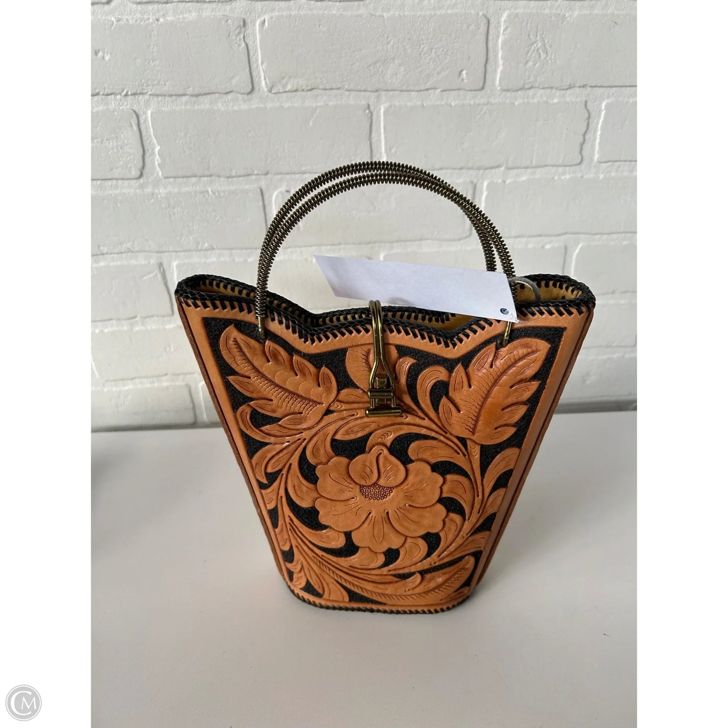 Handbag Leather By Clothes Mentor, Size: Small