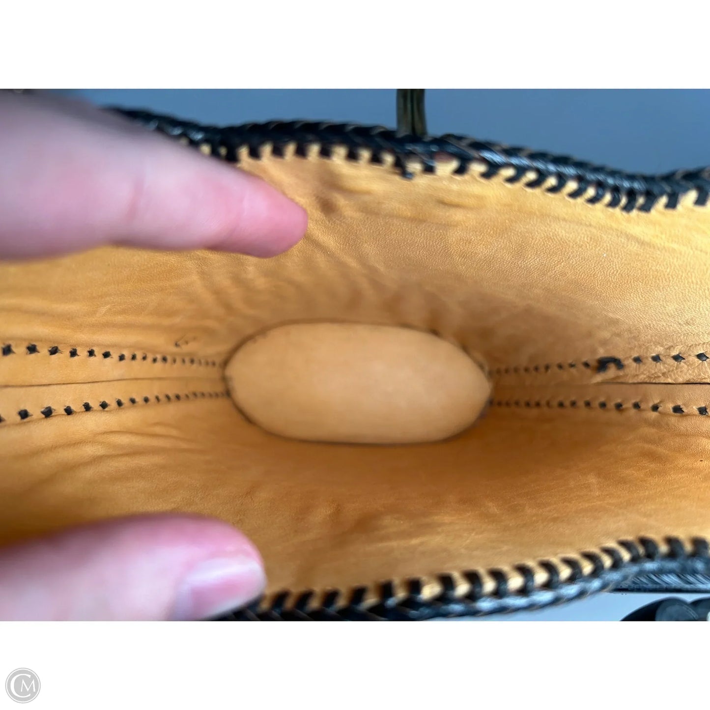 Handbag Leather By Clothes Mentor, Size: Small