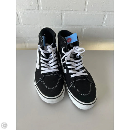 Shoes Sneakers By Vans In Black & White, Size: 10