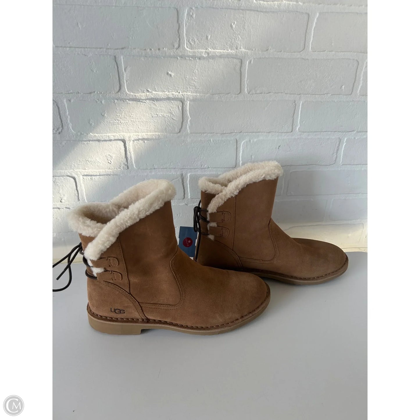 Boots Designer By Ugg In Brown, Size: 11