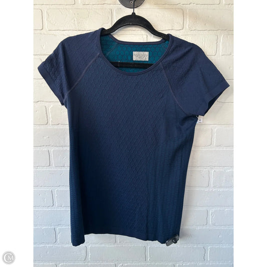 Athletic Top Short Sleeve By Athleta In Blue, Size: M