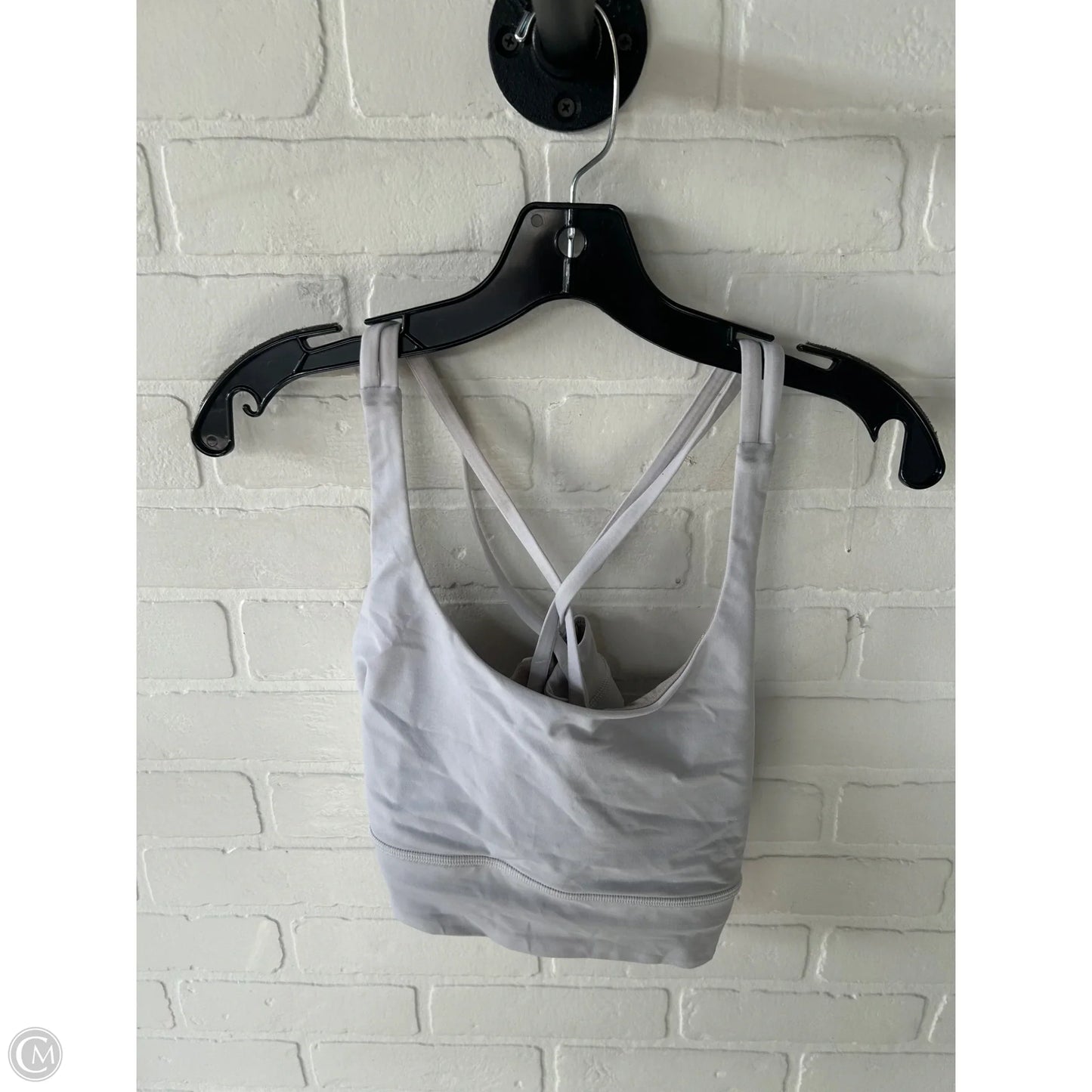 Athletic Bra By Lululemon In Grey, Size: M