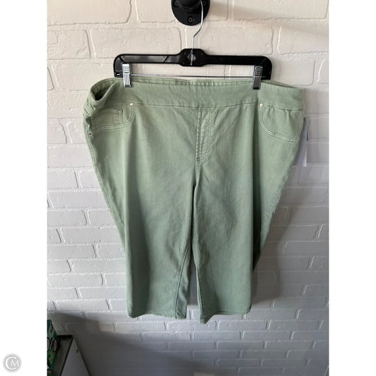 Capris By Chicos In Green, Size: 18