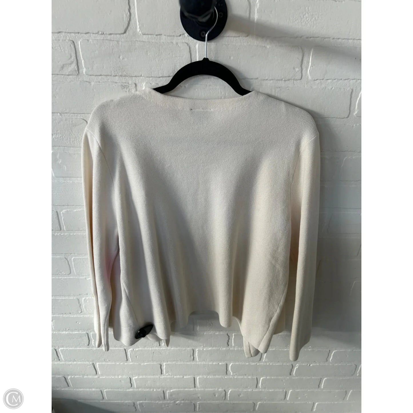 Sweater Cardigan By Ann Taylor In Cream, Size: Xl