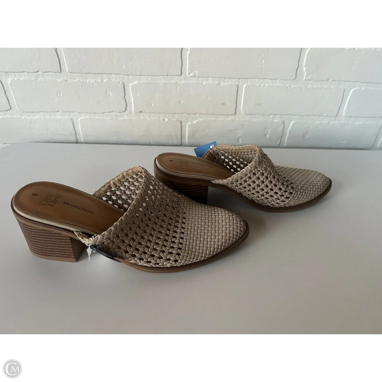 Shoes Heels Block By Time And Tru In Cream, Size: 8