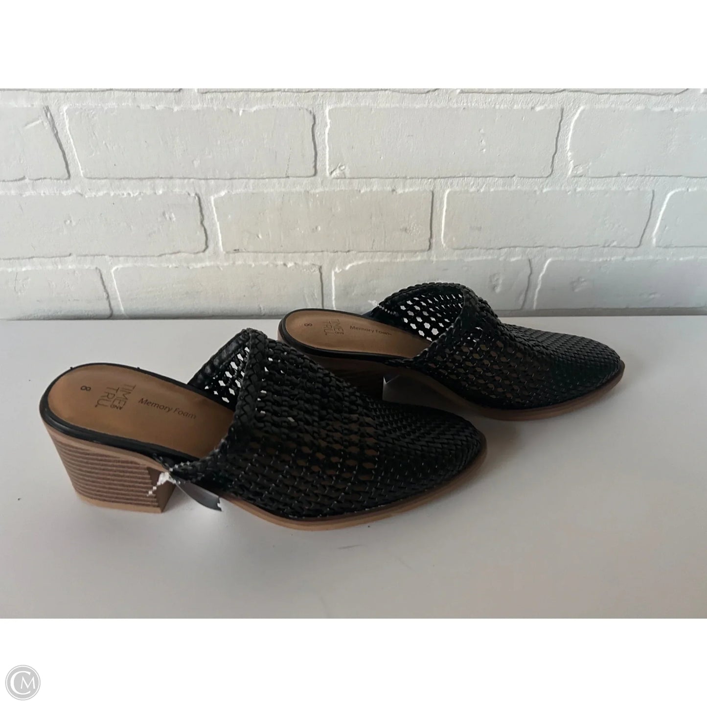 Shoes Heels Block By Time And Tru In Black, Size: 8