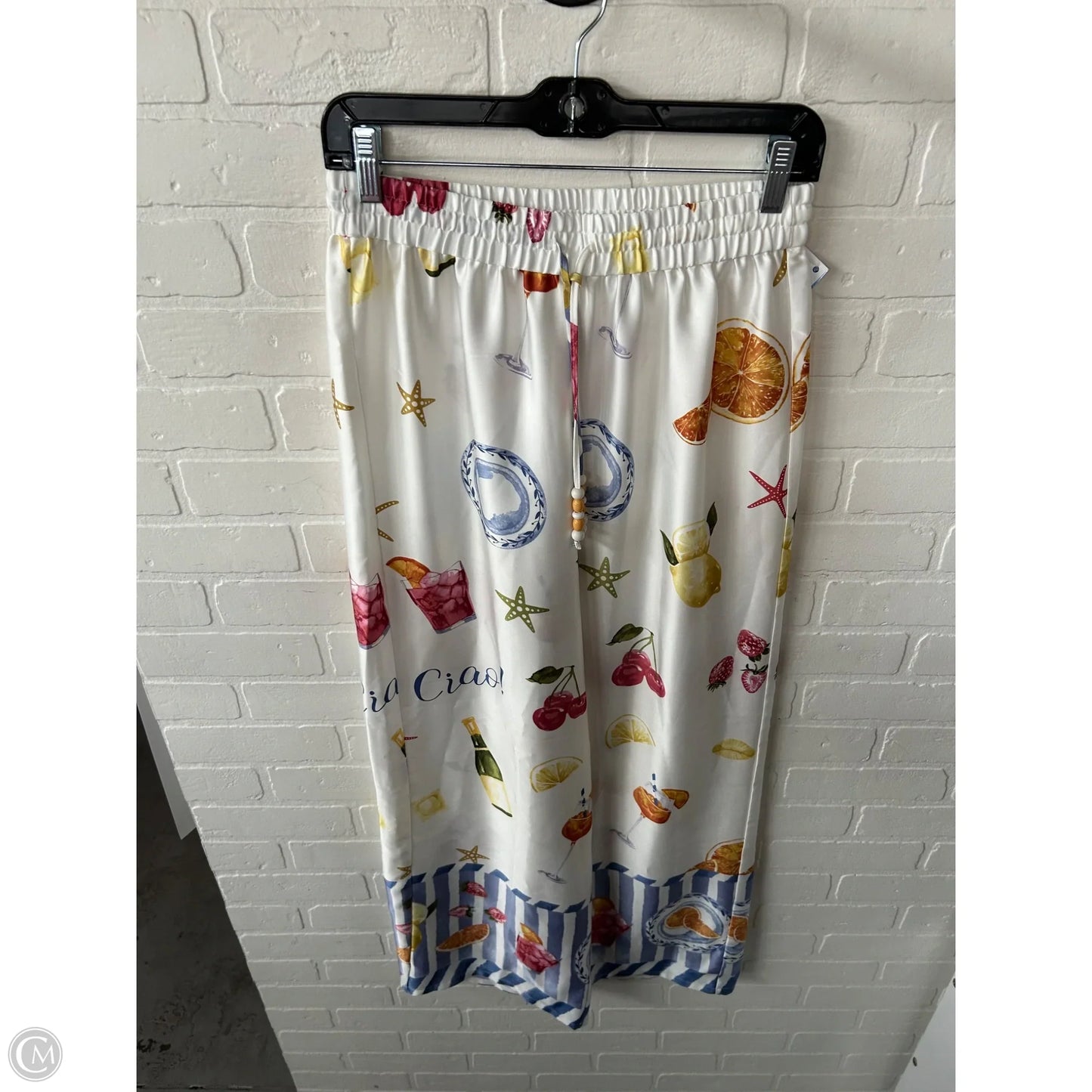 Pants Wide Leg By Bailey 44 In Blue & White, Size: 4