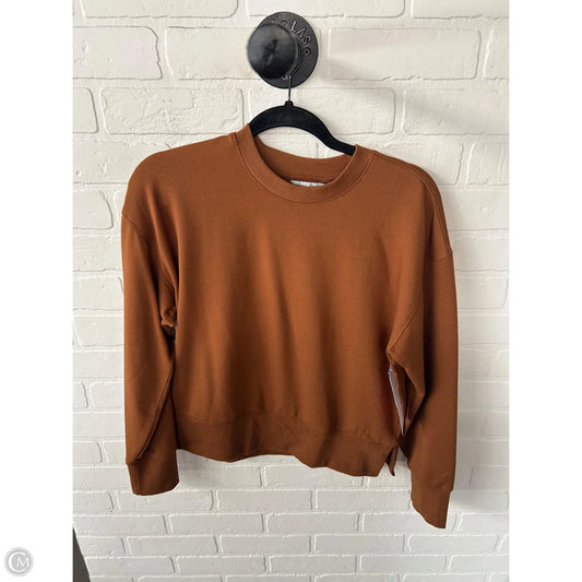 Sweatshirt Crewneck By Clothes Mentor In Brown, Size: Xs