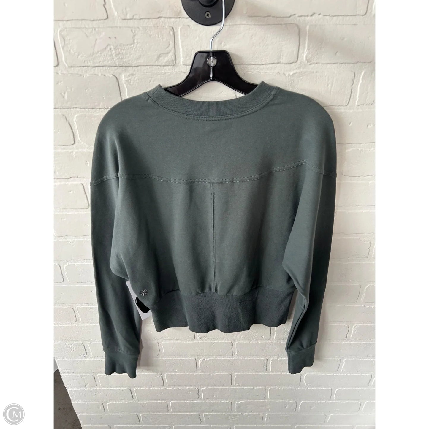 Athletic Sweatshirt Crewneck By Athleta In Green, Size: S
