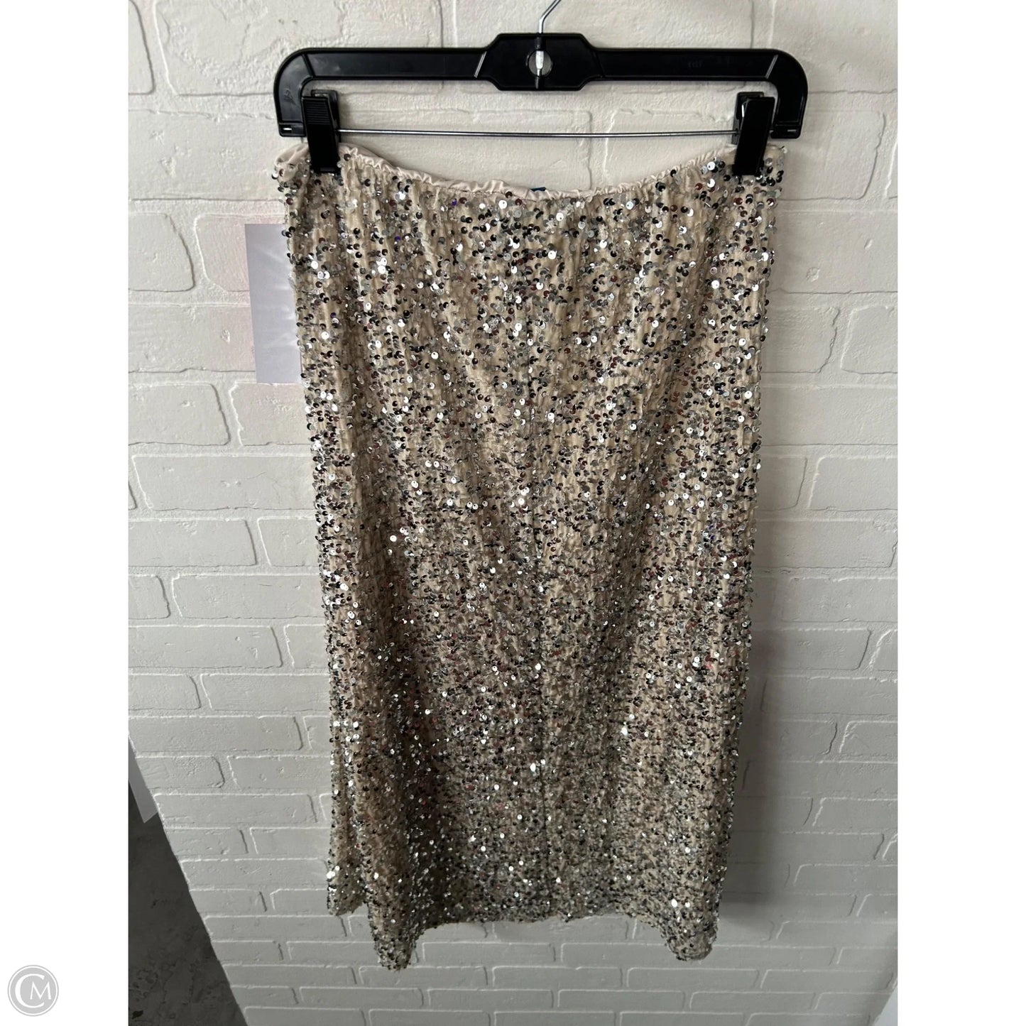 Skirt Maxi By Old Navy In Silver, Size: 8
