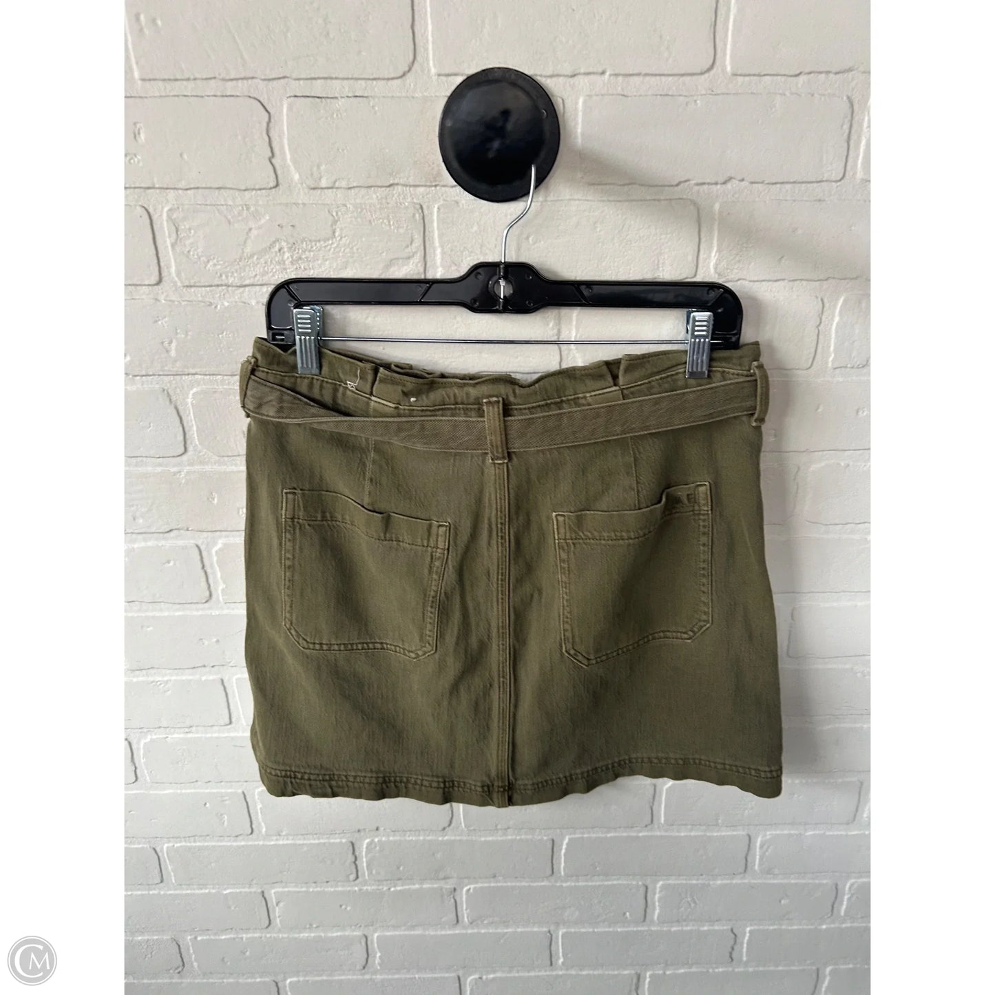 Skirt Mini & Short By American Eagle In Green Denim, Size: 8